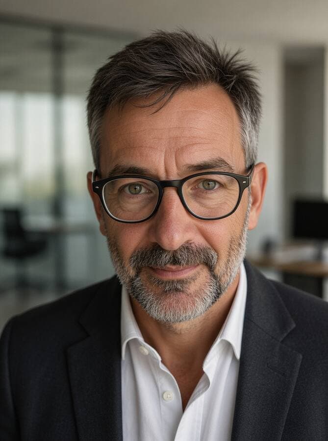 Portrait professionnel généré par IA
