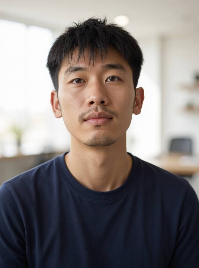Portrait professionnel généré par IA