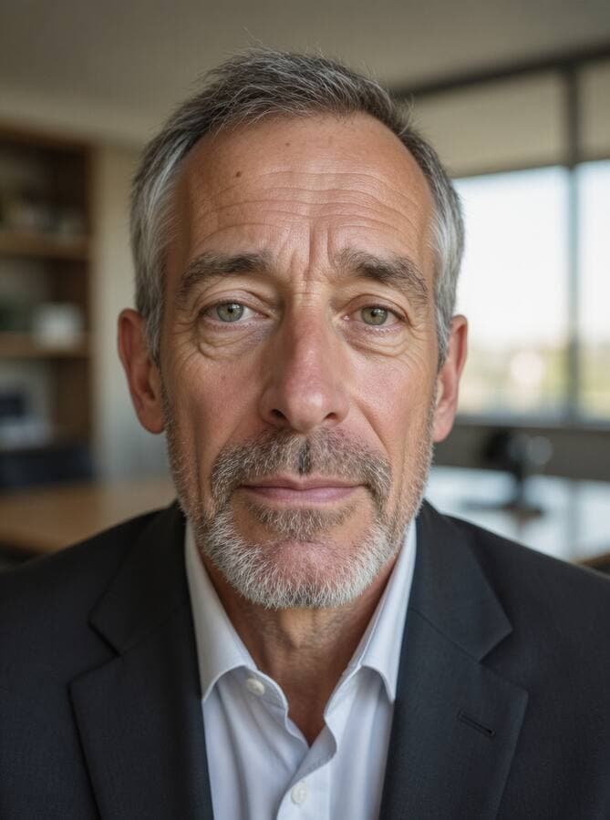 Portrait professionnel généré par IA